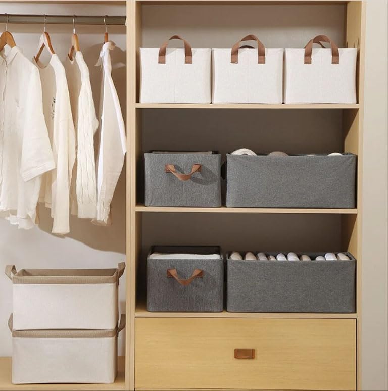 Foldable Cloth Storage Organizer With Handles