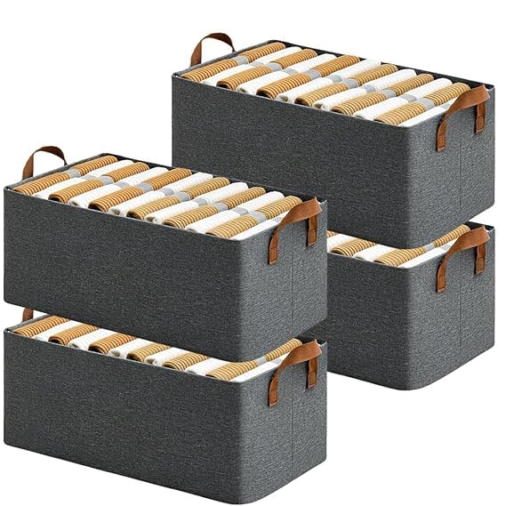 Foldable Cloth Storage Organizer With Handles