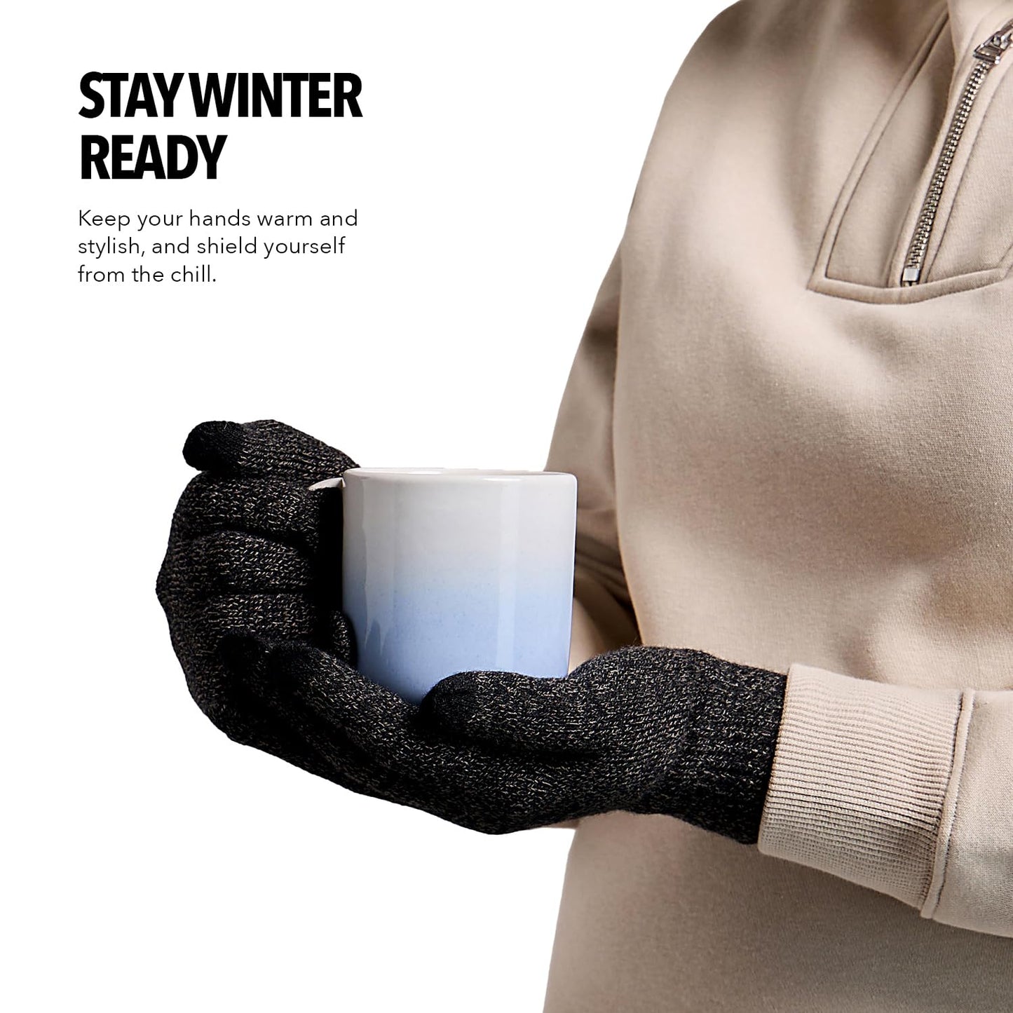 Men & Women with Touchscreen Finger Bike Winters Hand Gloves