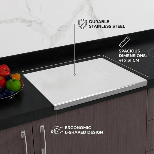 Claviya Stainless Steel Kitchen Chopping Board