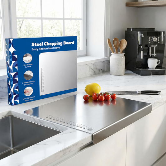 Claviya Stainless Steel Kitchen Chopping Board
