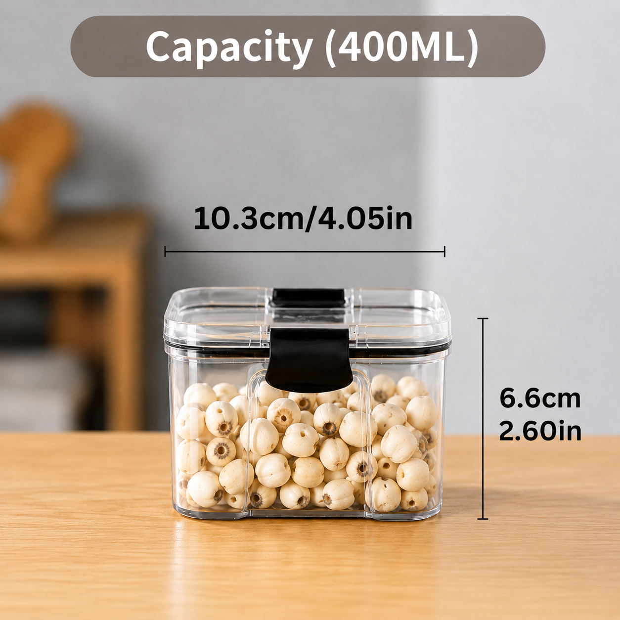 AIRTIGHT TRANSPARENT FOOD STORAGE CONTAINERS