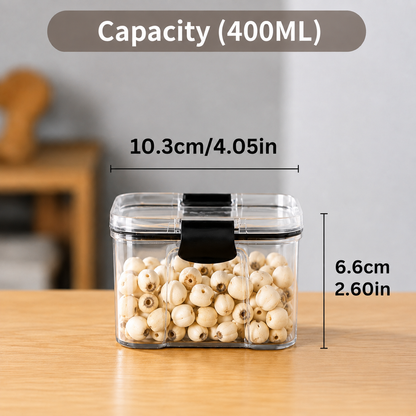 AIRTIGHT TRANSPARENT FOOD STORAGE CONTAINERS