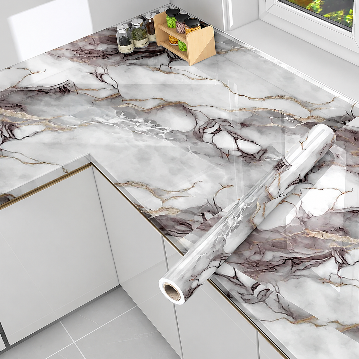 Self Adhesive Waterproof Wallpaper Sticker (6.5ft × 2ft)