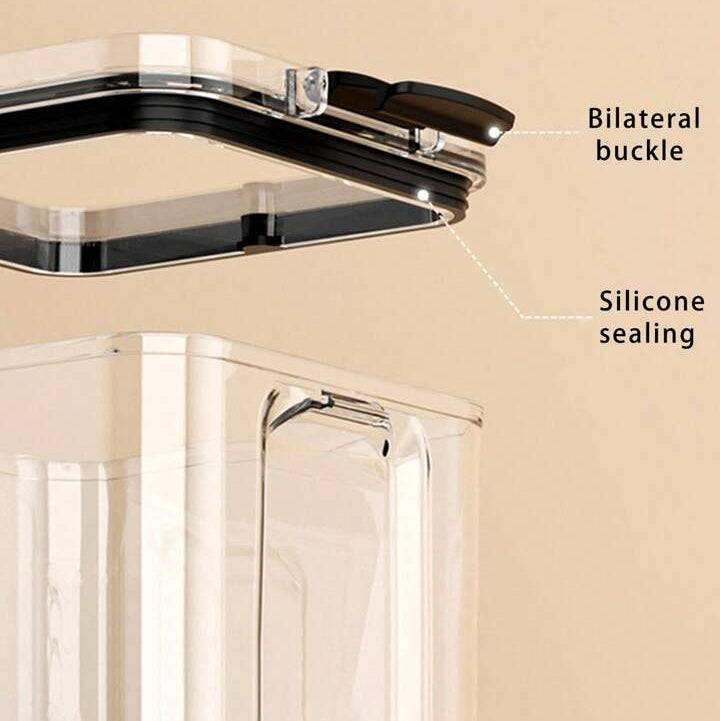 AIRTIGHT TRANSPARENT FOOD STORAGE CONTAINERS