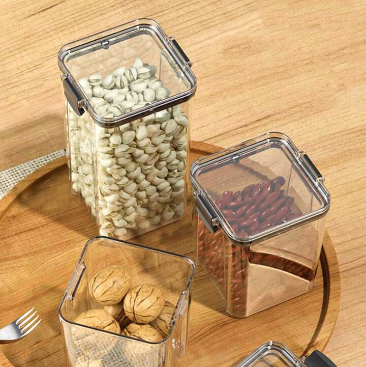 AIRTIGHT TRANSPARENT FOOD STORAGE CONTAINERS