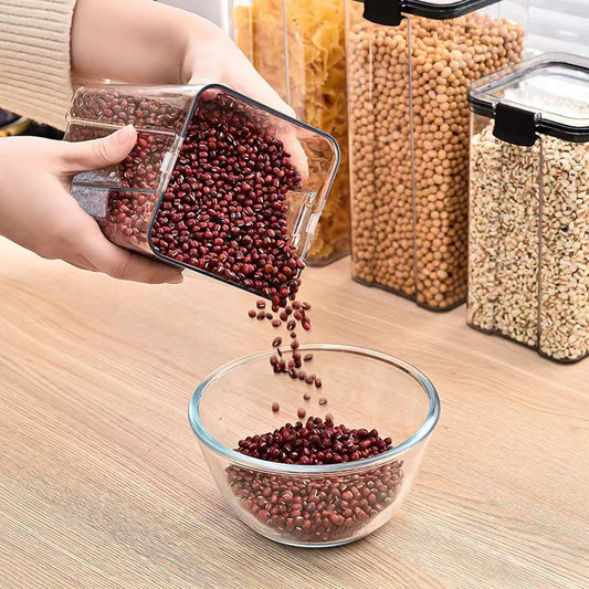 AIRTIGHT TRANSPARENT FOOD STORAGE CONTAINERS